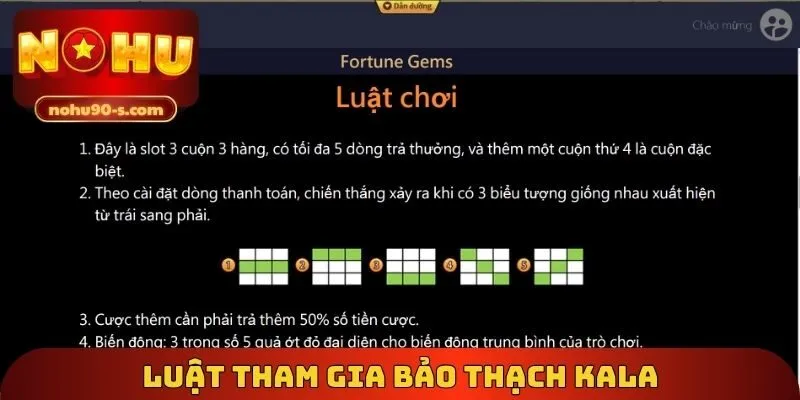 Luật tham gia bảo thạch Kala