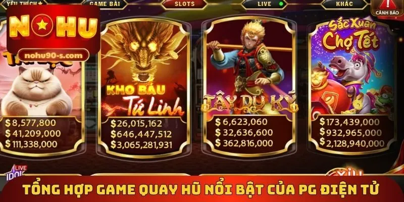 Tổng hợp game quay hũ nổi bật của PG điện tử